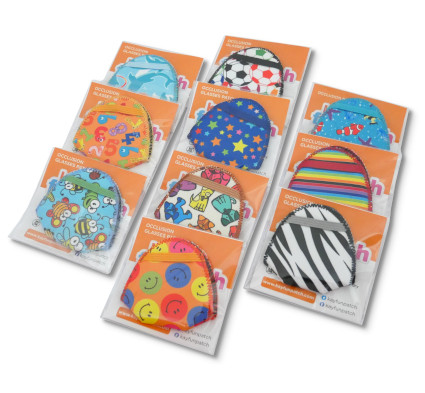 Kay Fun Patches, medical fabric eye patches for children, amblyopia therapy